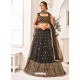 Black Heavy Embroidered Designer Wedding Lehenga Choli