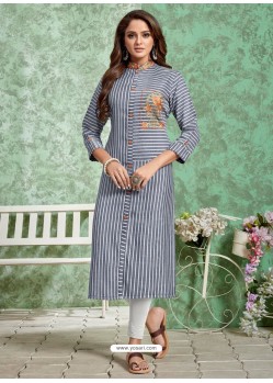 Pigeon Designer Embroidered Party Wear Rayon Kurti