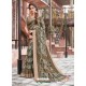 Light Brown Casual Wear Designer Cotton Sari