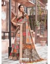 Multi Colour Casual Wear Designer Cotton Sari