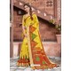 Yellow Casual Wear Designer Cotton Sari