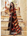 Black Casual Wear Designer Georgette Sari