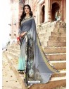 Grey Casual Wear Designer Georgette Sari