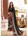 Black Casual Wear Designer Georgette Sari