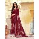 Maroon Casual Wear Designer Georgette Sari