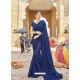 Dark Blue Latest Designer Party Wear Georgette Sari