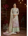 Multi Colour Designer Casual Wear Pure Pashmina Jacquard Palazzo Salwar Suit