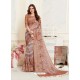 Camel Casual Wear Designer Digital Printed Handloom Linen Sari