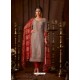 Dusty Pink Embroidered Designer Party Wear Pure Viscose Upada Salwar Suit