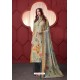 Multi Colour Pure Ikat Silk Digital Printed Palazzo Suit