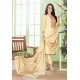 Cream Cotton Embroidered Designer Straight Suit