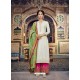 Off White Banarasi Jacquard Designer Straight Suit