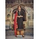 Black Banarasi Jacquard Designer Straight Suit