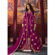 Purple Silk Base Embroidered Designer Anarkali Suit