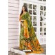 Multi Colour Digital Printed Crepe Saree