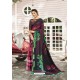 Deep Wine Digital Printed Crepe Saree