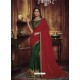 Red Heavy Silk Party Wear Designer Saree