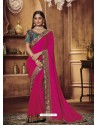 Rani Heavy Silk Party Wear Designer Saree