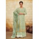 Green Faux Georgette Latest Palazzo Suit
