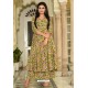 Yellow Pure Muslin Printed Readymade Kurti With Palazzo