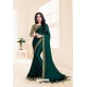 Dark Green Global Fabric Party Wear Saree