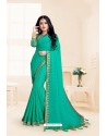 Jade Green Thousand Butti Party Wear Saree