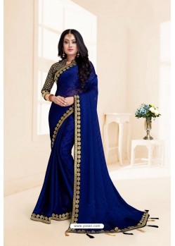 Royal Blue Thousand Butti Party Wear Saree