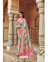 Multi Colour Banarasi Silk Heavy Embroidered Designer Saree