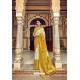 Fabulous Yellow Banarasi Silk Heavy Embroidered Designer Saree