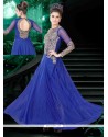 Transcendent Blue Anarkali Salwar Suit