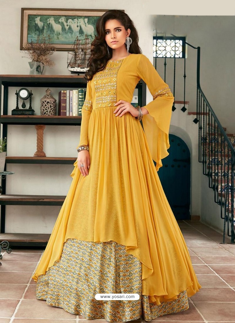 DenZed PARTY WEAR HEAVY EMBROIDERY AND STONE HAND WORK GOWN WITH DUPATTA-tiepthilienket.edu.vn