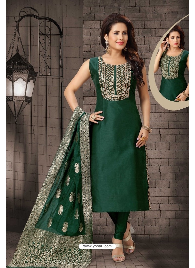 Designer Long Bhagalpuri Silk Suit at Rs 900 | Ladies Silk Suit in Surat |  ID: 14394111348