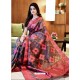 Classy Multi Colour Art Silk Weaving Worked Party Wear Saree