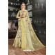 Flawless Golden Art Silk Designer Digital Printed Saree
