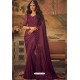 Maroon Masaba Silk Designer Part Wear Saree