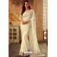 Off White Masaba Silk Designer Part Wear Saree