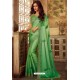Green Kiara Silk Designer Part Wear Saree