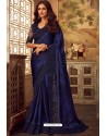 Royal Blue Sabya Silk Designer Part Wear Saree