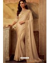 Cream Masaba Silk Designer Part Wear Saree