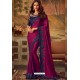 Medium Violet Kisna Silk Designer Part Wear Saree