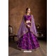 Purple Mulberry Silk Sequins Embroidered Designer Lehenga Choli