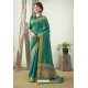 Teal Art Silk Stone Worked Saree