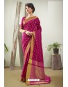 Rani Art Silk Stone Worked Saree