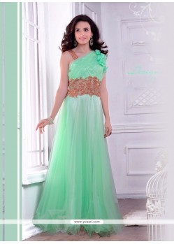 Floral Net Designer Gown