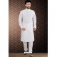 White Cotton Polly Chikankari Embroidered Kurta Pajama