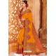 Mustard Weaving Silk Designer Saree