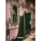 Dark Green Faux Georgette Embroidered Straight Suit