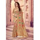 Golden Silk Zari Printed Saree