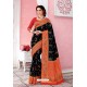 Black Patola Silk Jacquard Worked Party Wear Saree