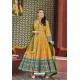 Yellow Heavy Pure Killer Silk Patola Printed Designer Anarkali Suit